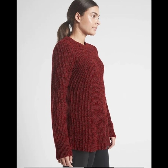 Athleta Sierra Wool Blend Chunky Knit Crew Sweater - XS - Picture 3 of 13